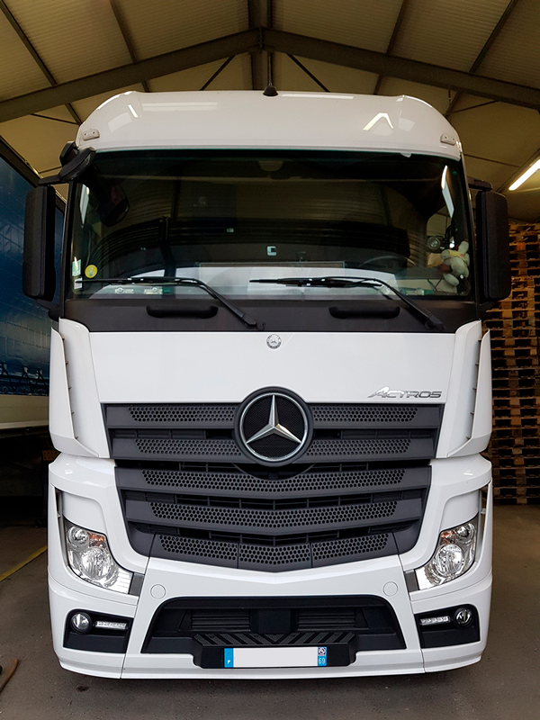 Reduction of fuel consumption on MERCEDES ACTROS