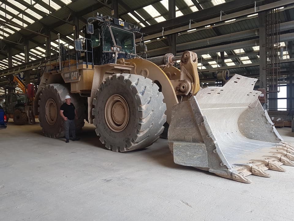 “Mutlu Vadi Taş Ocağı”nda kurulum CAT 990 K